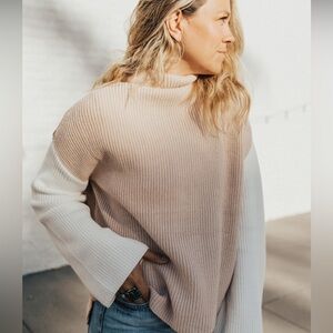 NWOT Carly Jean Los Angeles Color-block Sweater